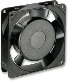 3610PS-23T-B10-A00, AC Axial Fan, серия 3610PS, 230V, Square, 92 мм, 25 мм, Качения, 20 фут³/мин