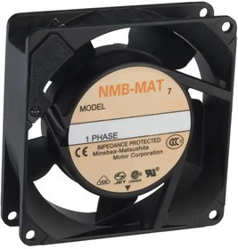 3610PS-23T-B10-A00, AC Axial Fan, серия 3610PS, 230V, Square, 92 мм, 25 мм, Качения, 20 фут³/мин