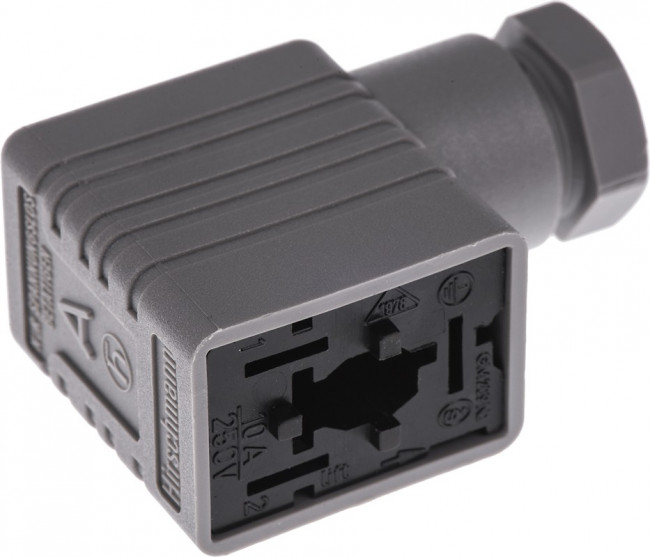 934456106 GM 216 NJ grau, GM 2P+E DIN 43650 B, Female Solenoid Valve Connector, 250 V Voltage 934456106 GM 216 NJ grau, GM 2P+E DIN 43650 B, Female Solenoid Valve Connector, 250 V Voltage