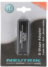 NA2M-D2B-TX, XLR Connectors 3P XLR M - RCA M 1:1 ADAP DI IMPEDANCE R