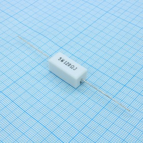 SQP5WJ120RB, (SQP 5W 120 5%), Резистор керамический цементный аксиальный (SQP) 5Вт 120Ом +5%