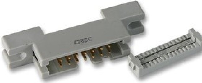 Pin strip DIN 41651, 14 Contacts, Male