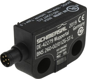 BNS 260-02/01ZG-ST-L, BNS260 Series Magnetic Safety Switch, 24V dc, Plastic Housing, M8 BNS 260-02/01ZG-ST-L, BNS260 Series Magnetic Safety Switch, 24V dc, Plastic Housing, M8