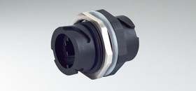 17-210141, USB Connectors USB 2.0 Type A IP67 DualBay PLST wCapHDW