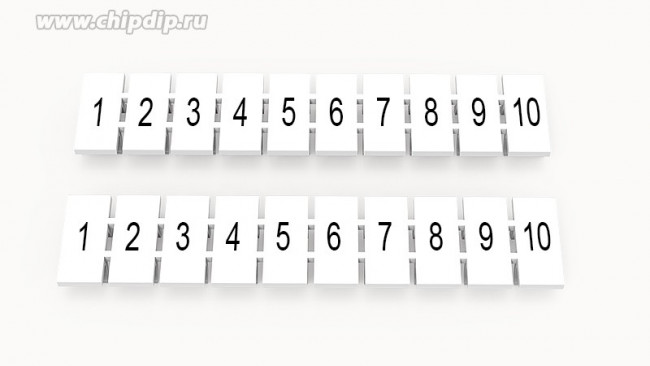 ZB6-10P-19-09Z(H), маркеры цифры 1-10 горизонтальные / ZB6-10P-19-09Z(H)
