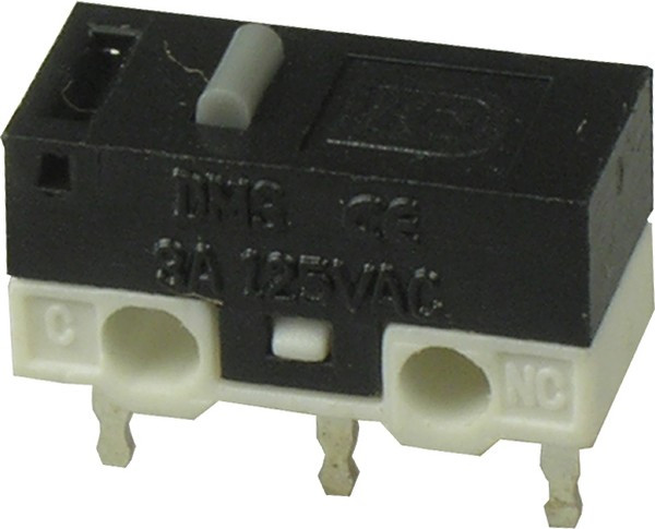 DM3-00P-110G-G, Микропереключатель 3А 125В, прямые выводы