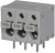 TBL009-500-03GY-2GY, Fixed Terminal Blocks Terminal block, screwless, 5.00, Horizontal, 3, Gray w Gray Button