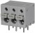 TBL009-500-03GY-2GY, Fixed Terminal Blocks Terminal block, screwless, 5.00, Horizontal, 3, Gray w Gray Button