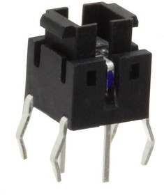 FSMIJ62AB04, Switch Tactile OFF (ON) SPST Rectangular Button PC Pins 0.05A 12VDC 500000Cycles 1.57N