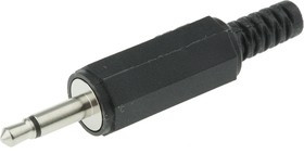 1532 06, Телефонный аудио разъем, 2 контакт(-ов), Штекер, 3.5 мм, Монтаж на Кабель 1532 06, Телефонный аудио разъем, 2 контакт(-ов), Штекер, 3.5 мм, Монтаж на Кабель