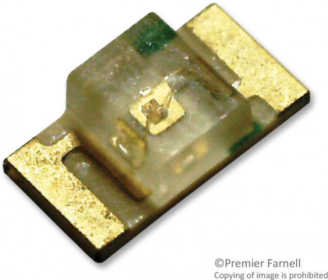 KPTR-3216ZGC, Светодиод smd 3,2х1,6мм/зеленый/525нм/ 300-600мкд/ прозрачный/140°