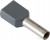 966144-2, Наконечник на провод, DIN наконечник, Двойной Провод, 18 AWG, 0.75 мм2, 8 мм, Серый, Серия Buchanan 966144-2, Наконечник на провод, DIN наконечник, Двойной Провод, 18 AWG, 0.75 мм2, 8 мм, Серый, Серия Buchanan