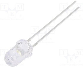 OSW57L5A31A-12V, LED; 5mm; white cold; 15000mcd; 30°; Front: convex; 12V; -30?85°C