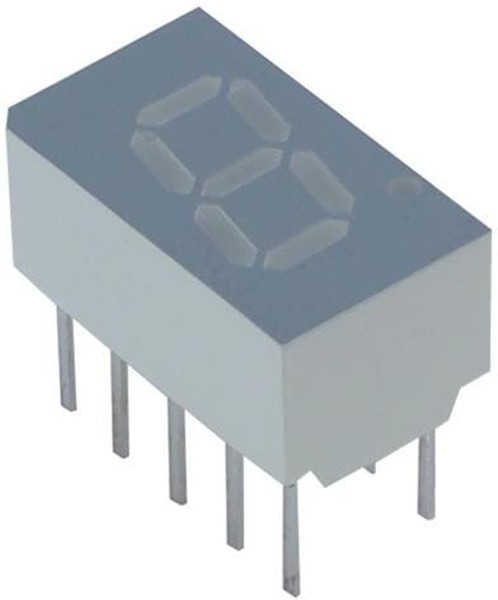 LTS-2801AWC, Индикатор 7-сегментный 7мм CA красный LowCur 600µcd