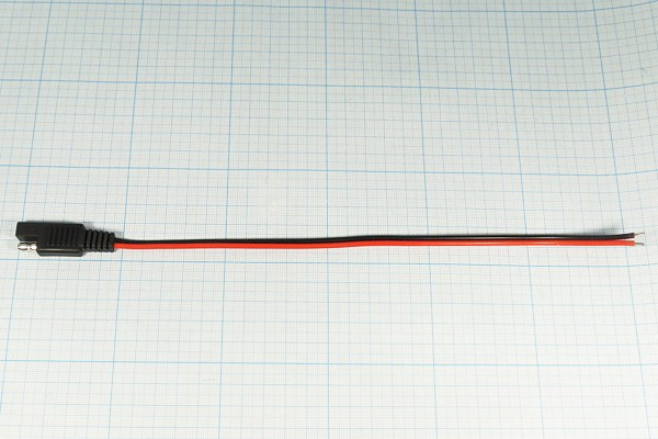 Разъем питания DC вилка , 2L, на кабель, SAE-2PIN, 12В, 10А