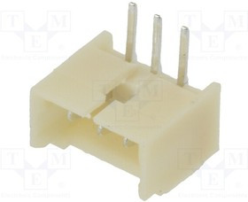 125SHA03TR, Гнездо; провод-плата; "папа"; 1,25мм; PIN: 3; THT; 250В; 1А; луженые