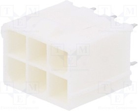 0039296068, Conn Wire to Board HDR 6Power POS 4.2mm Solder ST Top Entry Thru-Hole Bag 0039296068, Conn Wire to Board HDR 6Power POS 4.2mm Solder ST Top Entry Thru-Hole Bag