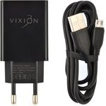 Блок питания (сетевой адаптер) VIXION L4m 1xUSB, 1A с кабелем micro USB 1м (черный) Блок питания (сетевой адаптер) VIXION L4m 1xUSB, 1A с кабелем micro USB 1м (черный)