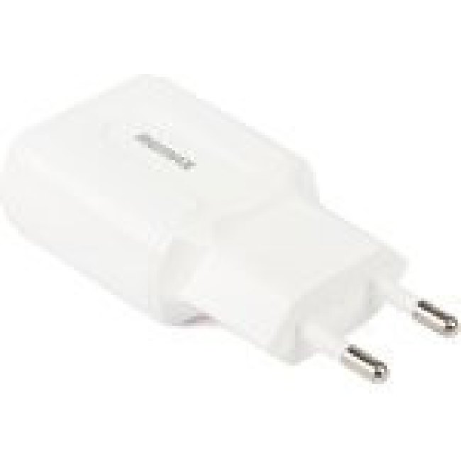 Блок питания (сетевой адаптер) с 2 USB выходами REMAX RP-U22 ток зарядки 2,4А + кабель USB Type-C бе