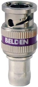 1855ABHD1, RF Connectors / Coaxial Connectors 22-24AWG BNCHD 1PC COMPRSN CONECTR PRPL