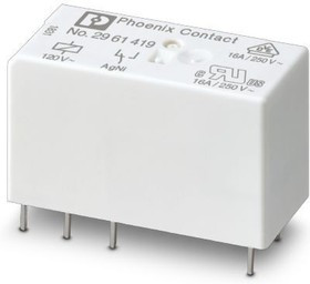 2966197, PLC-RSC-120UC/21 Series Chassis Mount Interface Relay Module, SPDT