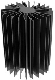 SA004-14002Y, Heat Sink LED 86x110mm Black Anodised