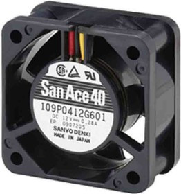 109P0405J601, DC Fans DC Axial Fan, 40x40x20mm, 5VDC, Tachometer