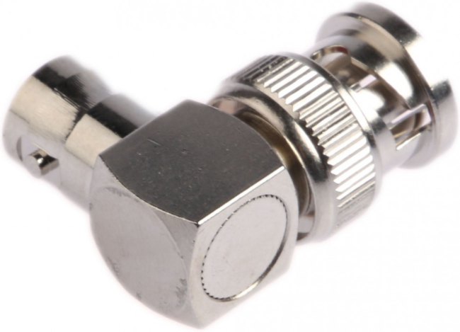 B5072A1-ND3G-75, Соединитель, гнездо BNC, вилка BNC, угловой 90°, 75Ом, позолота