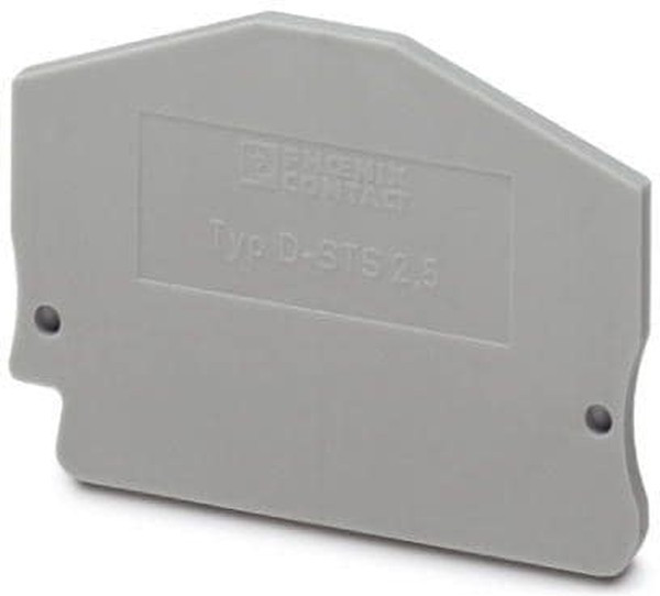 3031762, D-STS 2.5 Series End Cover for Use with Modular Terminal Block