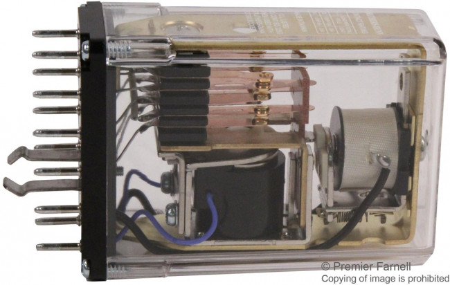 B255XCXP-115/125VDC, RELAY, 3PDT, 240VAC, 28VDC, 10A