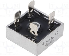 MB352, Однофазный выпрямительный мост, Urmax 200В, If 35А, Ifsm 400А