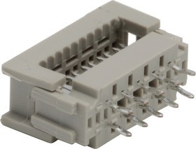 1-216791-0, 10-Way IDC Connector Plug for Through Hole Mount, 2-Row