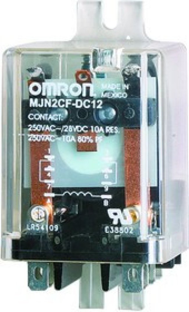 MJN2CF-DC12, General Purpose Relays FLNG MT DPDT 12VDC