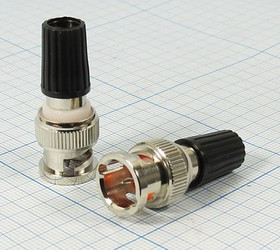 Разъем BNC вилка - клемма приборная, d6