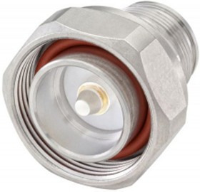 60S164-K00N1, Straight 50 Coax Adapter 7/16 Plug to 4.3-10 Socket 12GHz