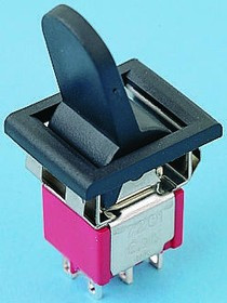 7201J91ZQE22, Toggle Switch, Panel Mount, On-On, DPDT, Solder Terminal