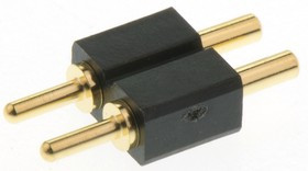 811-S1-002-10-017101, Straight Through Hole Spring Loaded Connector, 2 Contact(s), 2.54mm Pitch, 1 Row(s), Shrouded