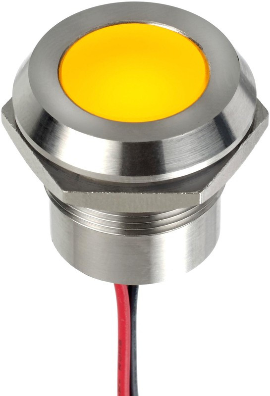 Q22Y5SXXSY24E, LED Panel Mount Indicators Supr Bright YLW LED 24VDC 22mm Stls Stl Q22Y5SXXSY24E, LED Panel Mount Indicators Supr Bright YLW LED 24VDC 22mm Stls Stl