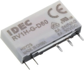 RV1H-G-D60, RELAY, SPDT, 250VAC, 6A