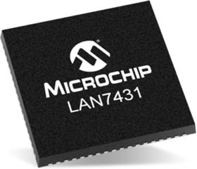 LAN7850-I/8JX, USB Interface IC USB2.0/HSIC to 10/100/1000 Ethernet Bridge, Industrial temp.