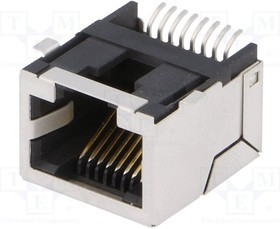 RJLSE-41181-01, Гнездо; RJ45; PIN: 8; экранированный; позолота; Конф: 8p8c; SMT