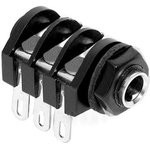 ACJS-PHS, Телефонный аудио разъем, Stereo, 6.35mm, 3 контакт(-ов), Гнездо, Монтаж в Панель ACJS-PHS, Телефонный аудио разъем, Stereo, 6.35mm, 3 контакт(-ов), Гнездо, Монтаж в Панель