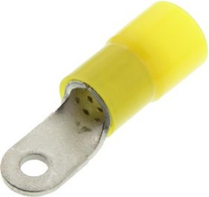 19067-0085, Клемма с кольцевым наконечником, M12, 1/2", 4 AWG, NylaKrimp 19067, Желтый