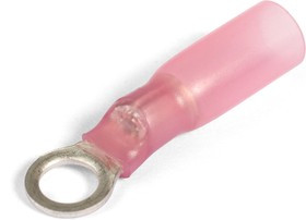 НКИ-Т 1.5-4, Наконечник кольцевой изолированный красный с термоусаживаемой манжетой