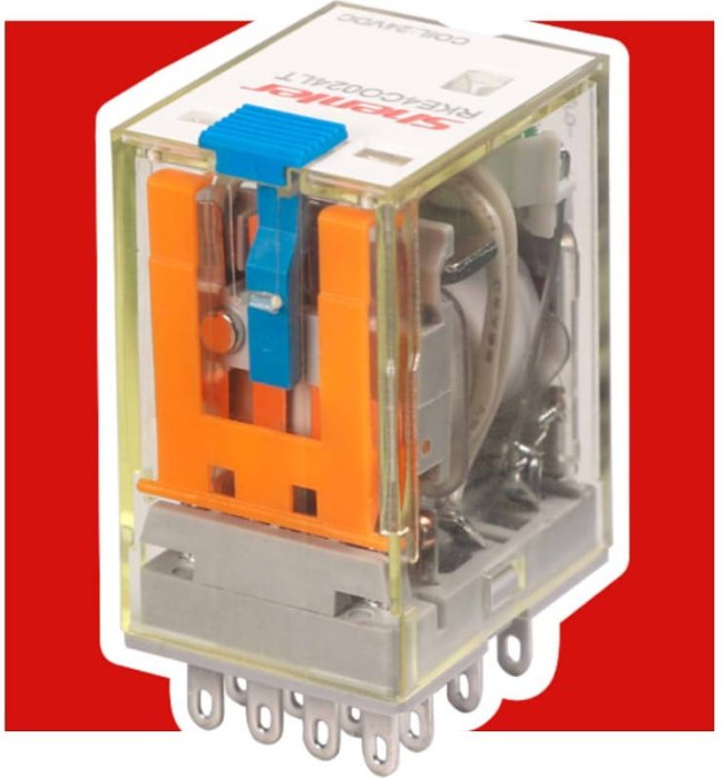 Реле 4C 24v DC + светодиод + тест-кнопка RKE4CO024LT Реле 4C 24v DC + светодиод + тест-кнопка RKE4CO024LT