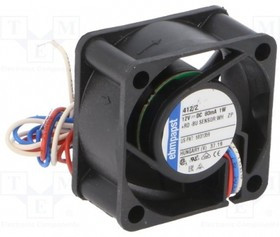 Вентилятор Ebmpapst 412/2 40x40x20 12V 1W 3pin Вентилятор Ebmpapst 412/2 40x40x20 12V 1W 3pin