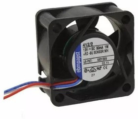 Вентилятор Ebmpapst 412/2 40x40x20 12V 1W 3pin Вентилятор Ebmpapst 412/2 40x40x20 12V 1W 3pin