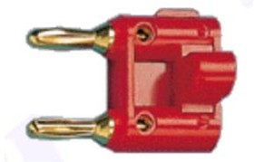 BP-217G (красный), Штекер сдвоенный, золотой