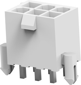 2825274-6, Прямоугольный разъем питания, 6 контакт(-ов), VAL-U-LOK HCS, Монтаж на Печатную Плату