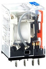 HF18FH/A110-3Z13, Реле, с блокируемой тестовой кнопкой, 110 VAC, 3 form C, Socket, AgNi HF18FH/A110-3Z13, Реле, с блокируемой тестовой кнопкой, 110 VAC, 3 form C, Socket, AgNi